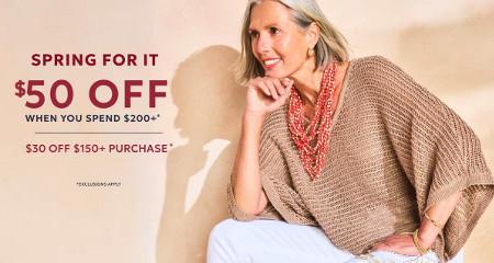 $50 off When You Spend $200 or More