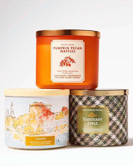 $12.95 All 3-Wick Candles