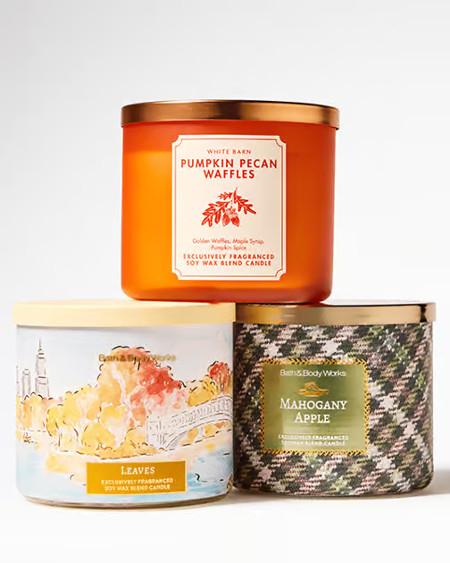 $14.95 3-Wick Candles