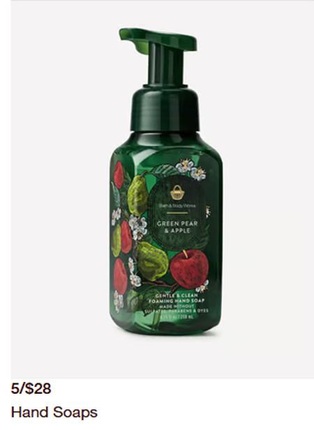 5 for $28 Hand Soaps