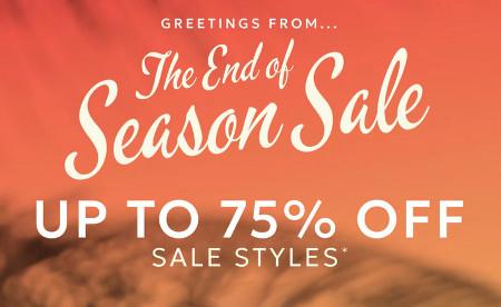 Up to 75% off Sale Styles
