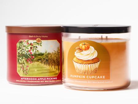 3-Wick Candles $14.95