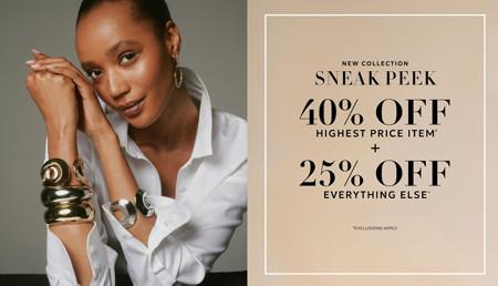 40% off Highest Price Item + 25% off Everything Else